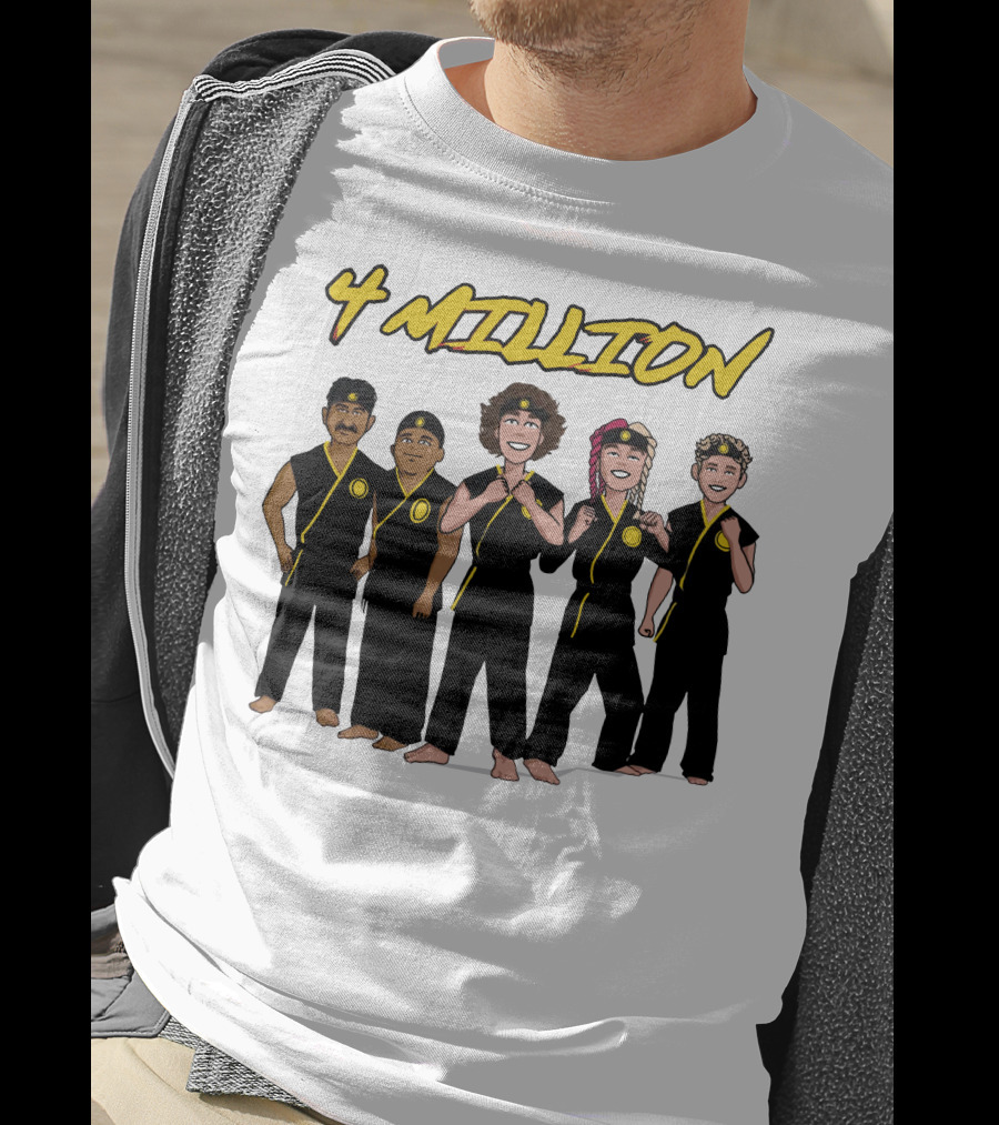 4 Million Karate Squad Celebrating Subscribers T-Shirt