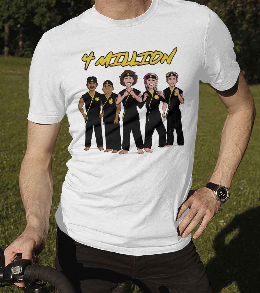 4 Million Karate Squad Celebrating Subscribers T-Shirt