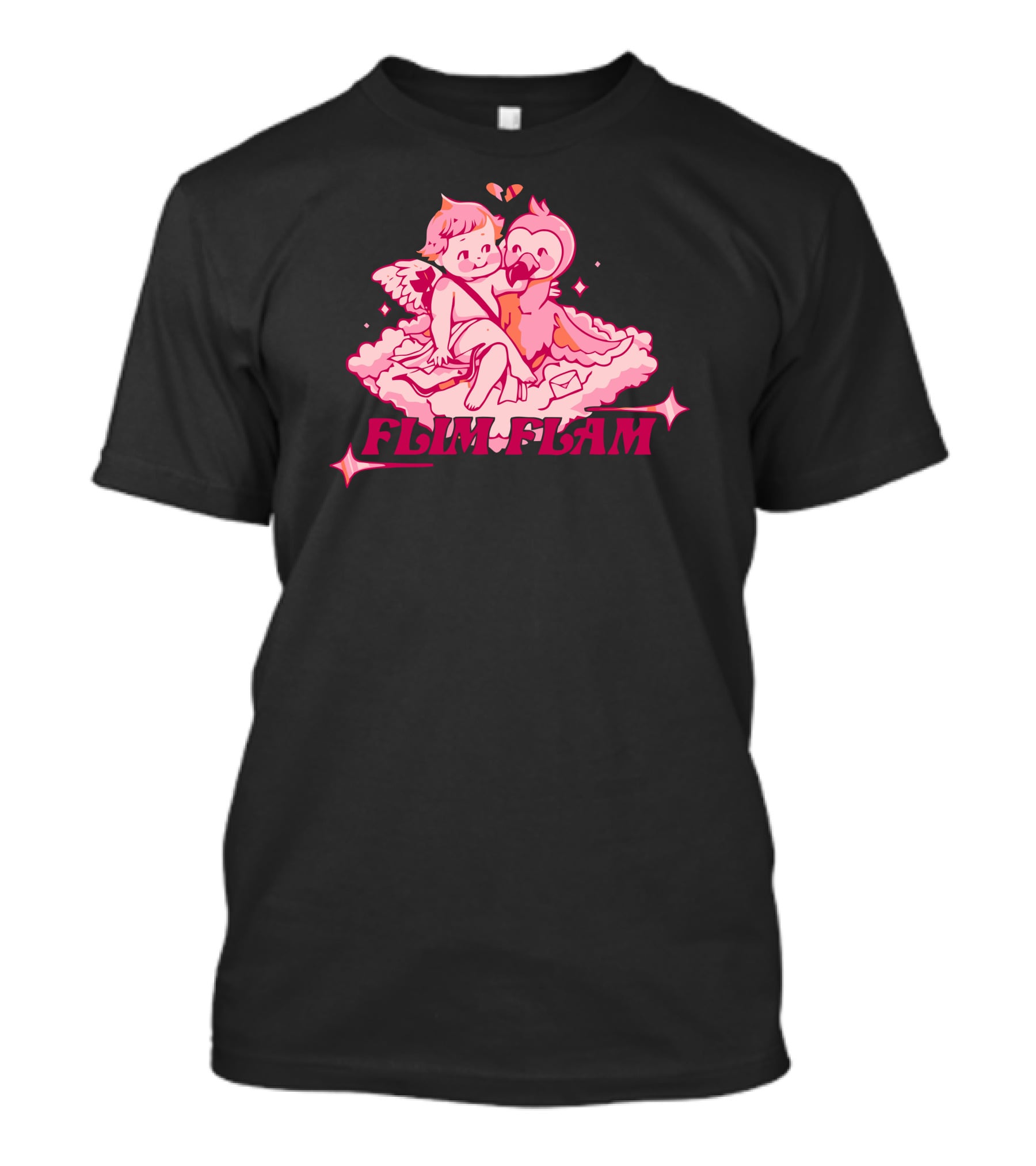 Flim Flam Cupid Flamingo T-Shirt