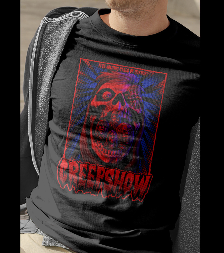 Creepshow Five Jolting Tales Of Horror Creepskull T-Shirt