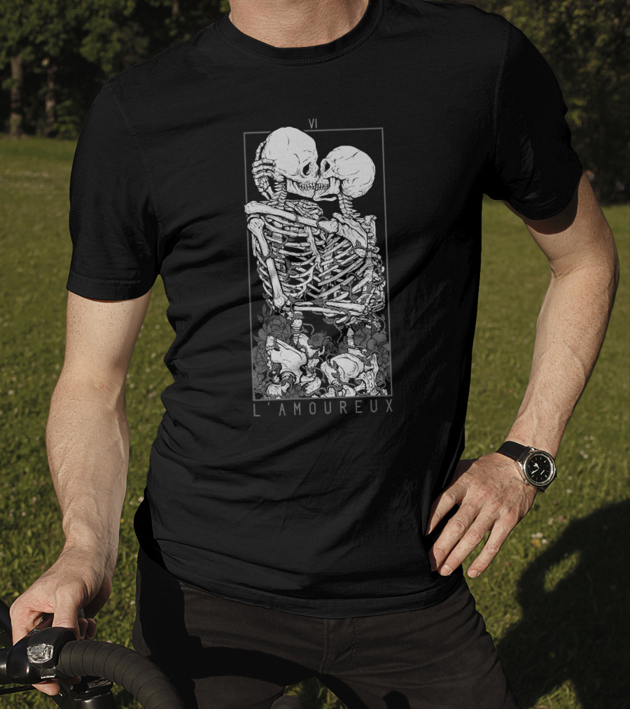 VI L'Amoureux Les Amoureux Classique Skeleton Embrace T-Shirt