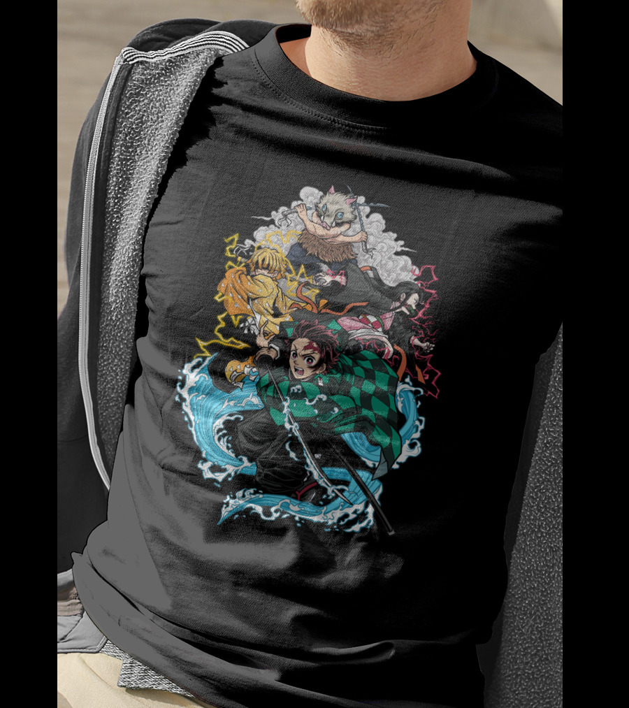 Demon Slayer Classic Characters Action T-Shirt