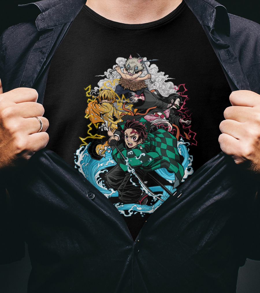 Demon Slayer Classic Characters Action T-Shirt