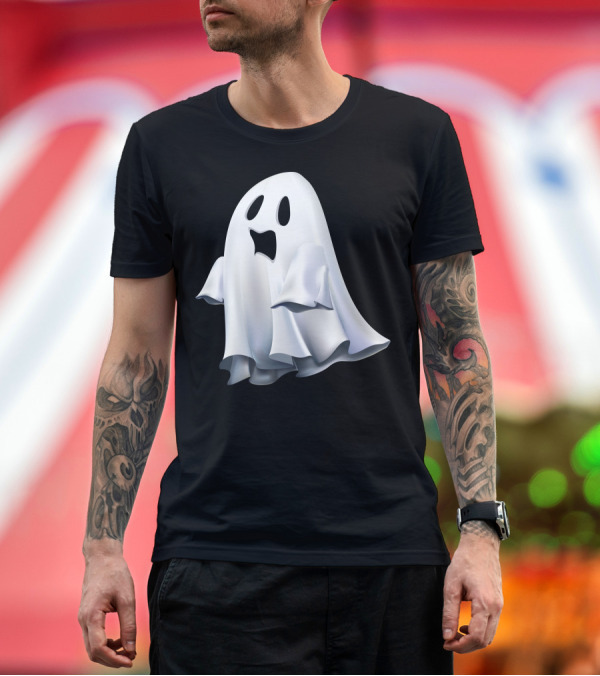 Premium T-Shirt: Scare Ghost Classic Halloween Phantom T-Shirt Scare Ghost Classic Halloween Phantom T-Shirt