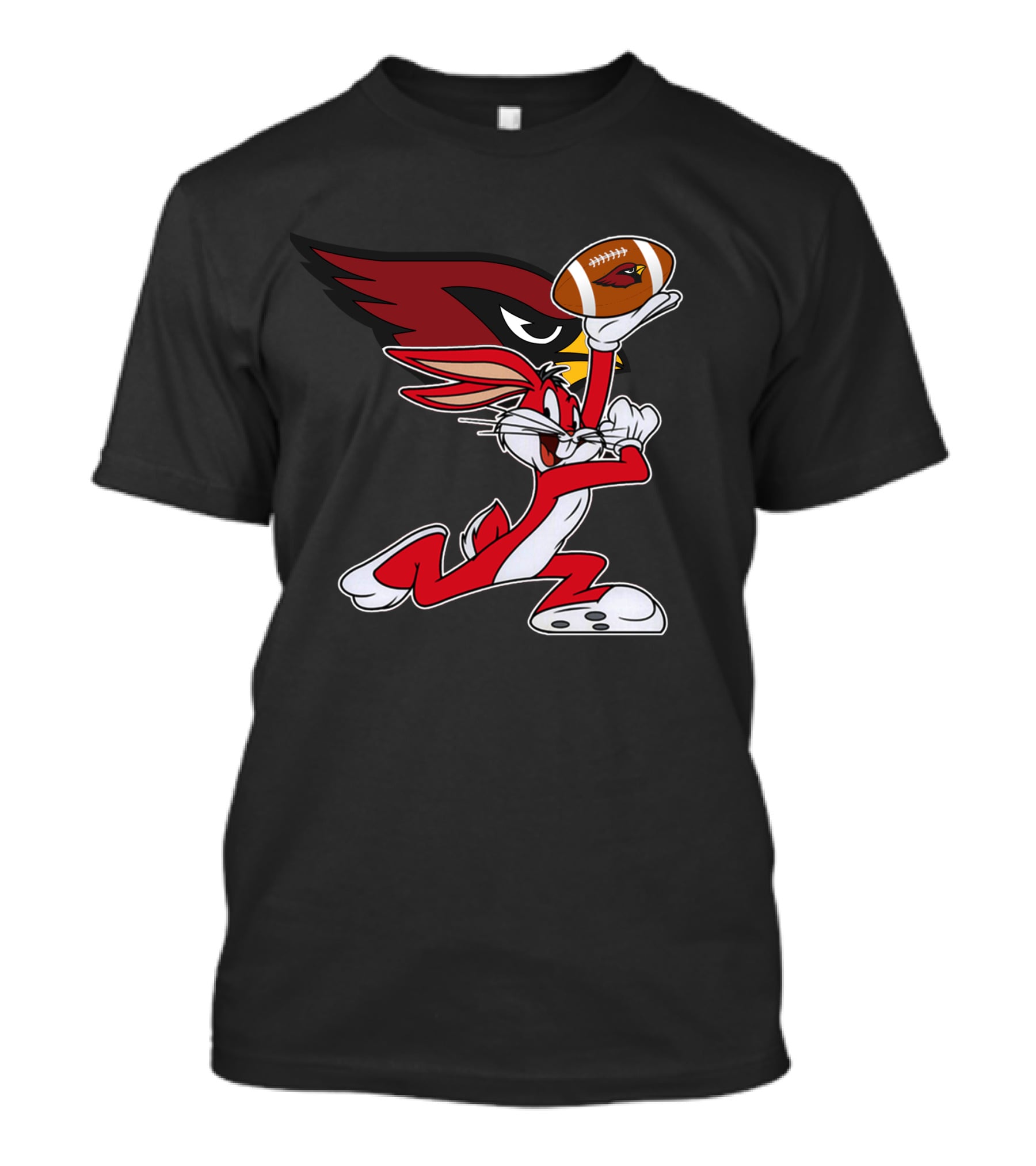 Arizona Cardinals Bugs Bunny Holding Football T-Shirt