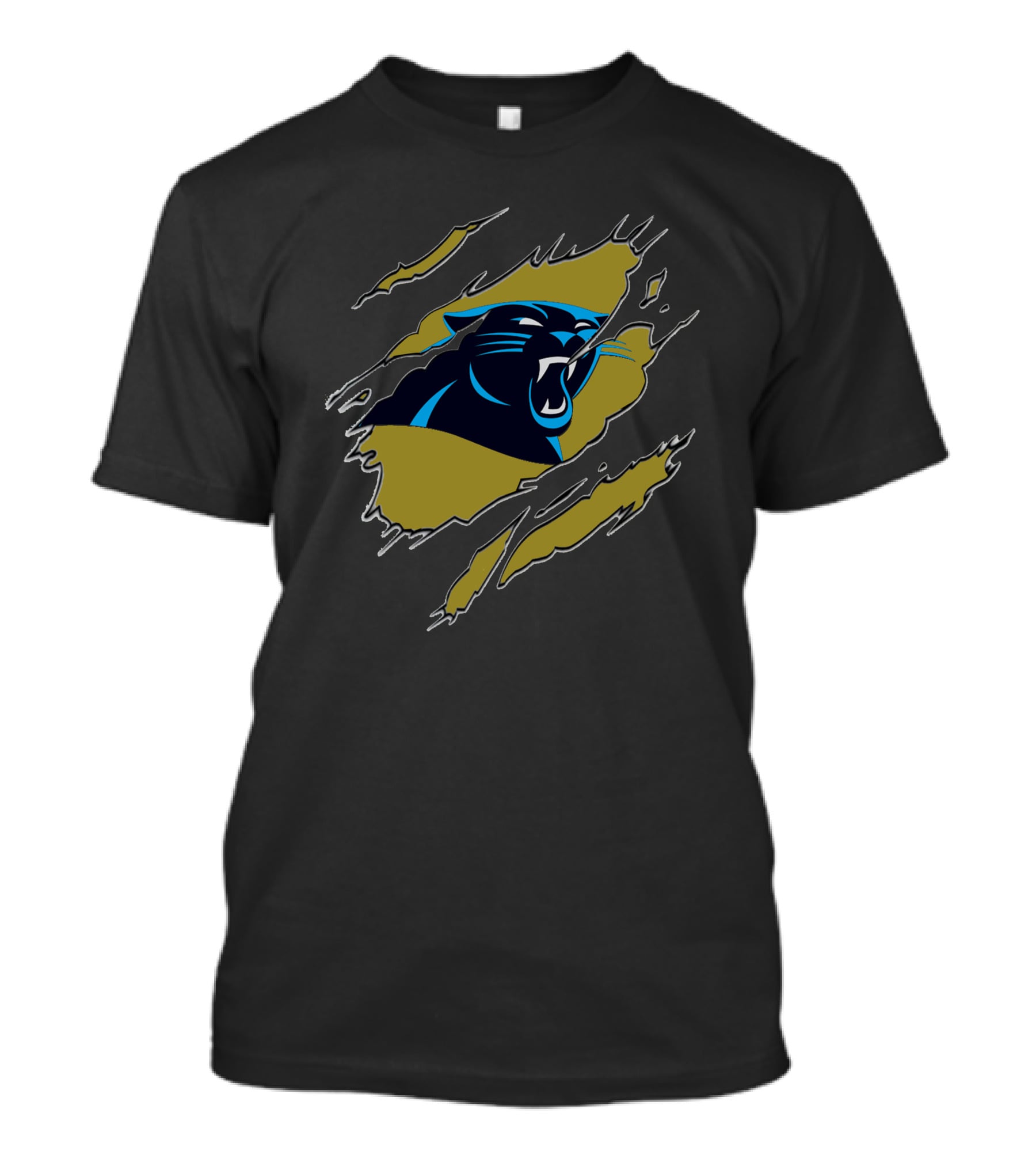 Carolina Panthers Ripped Claw Marks T-Shirt