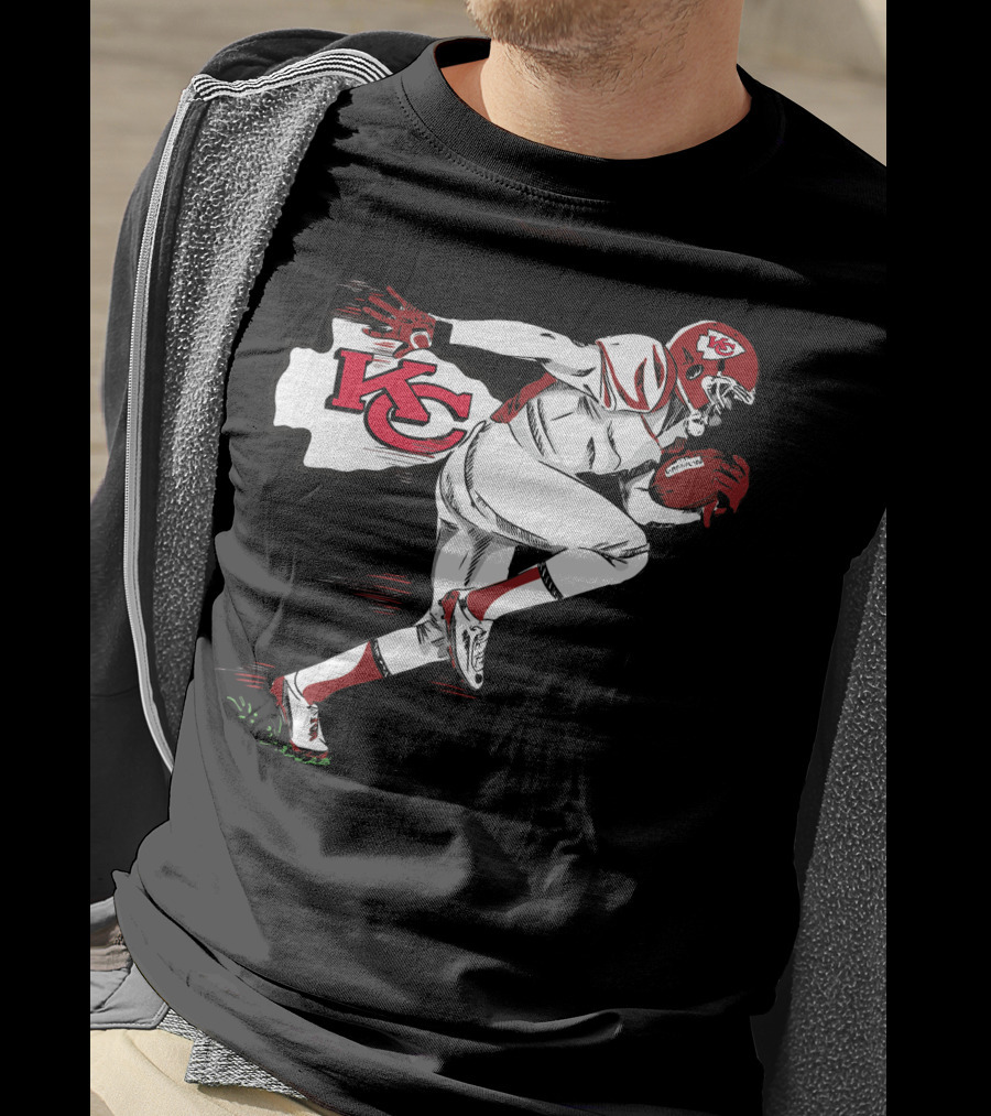 Kansas City Chiefs KC Football Player Action T-Shirt