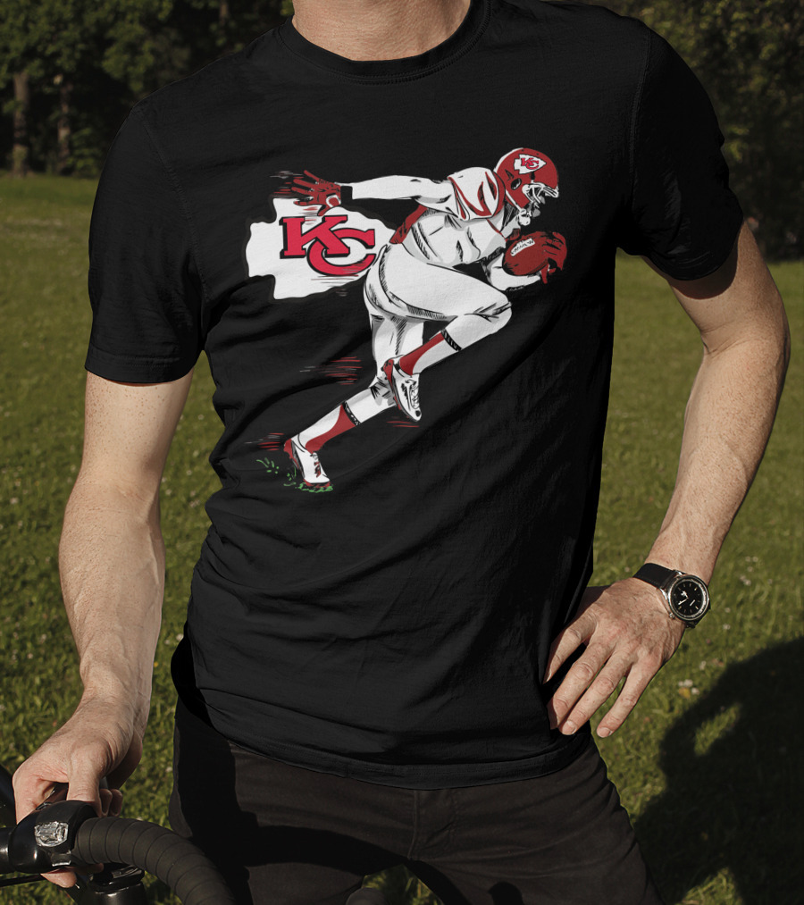 Kansas City Chiefs KC Football Player Action T-Shirt