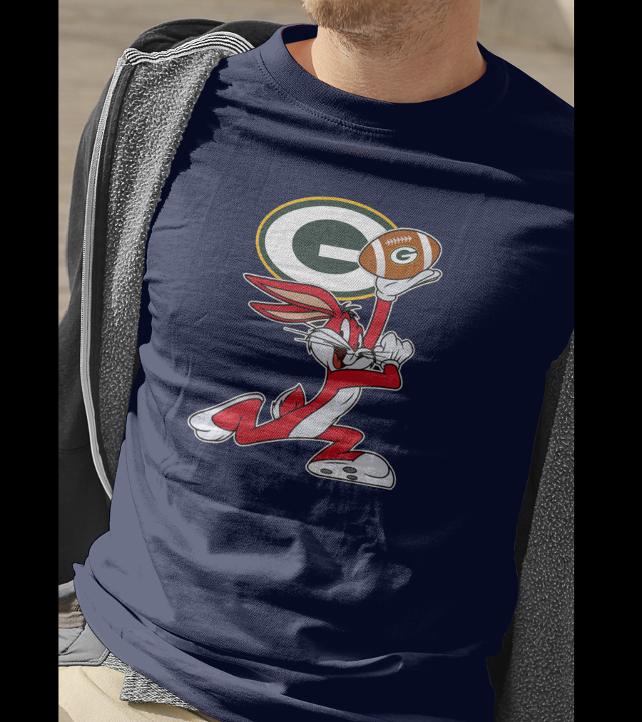 Green Bay Packers Bunny Football T-Shirt