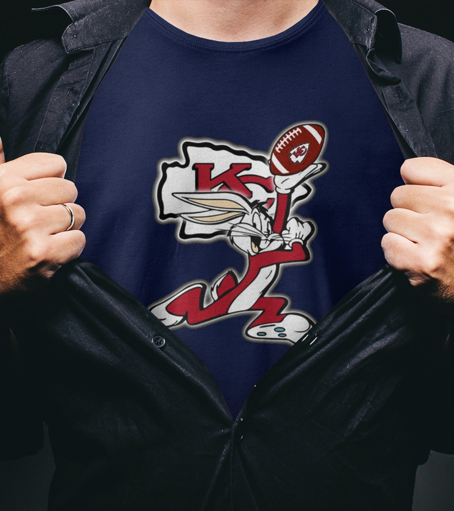 Kansas City Chiefs Bugs Bunny Football Kansas State T-Shirt