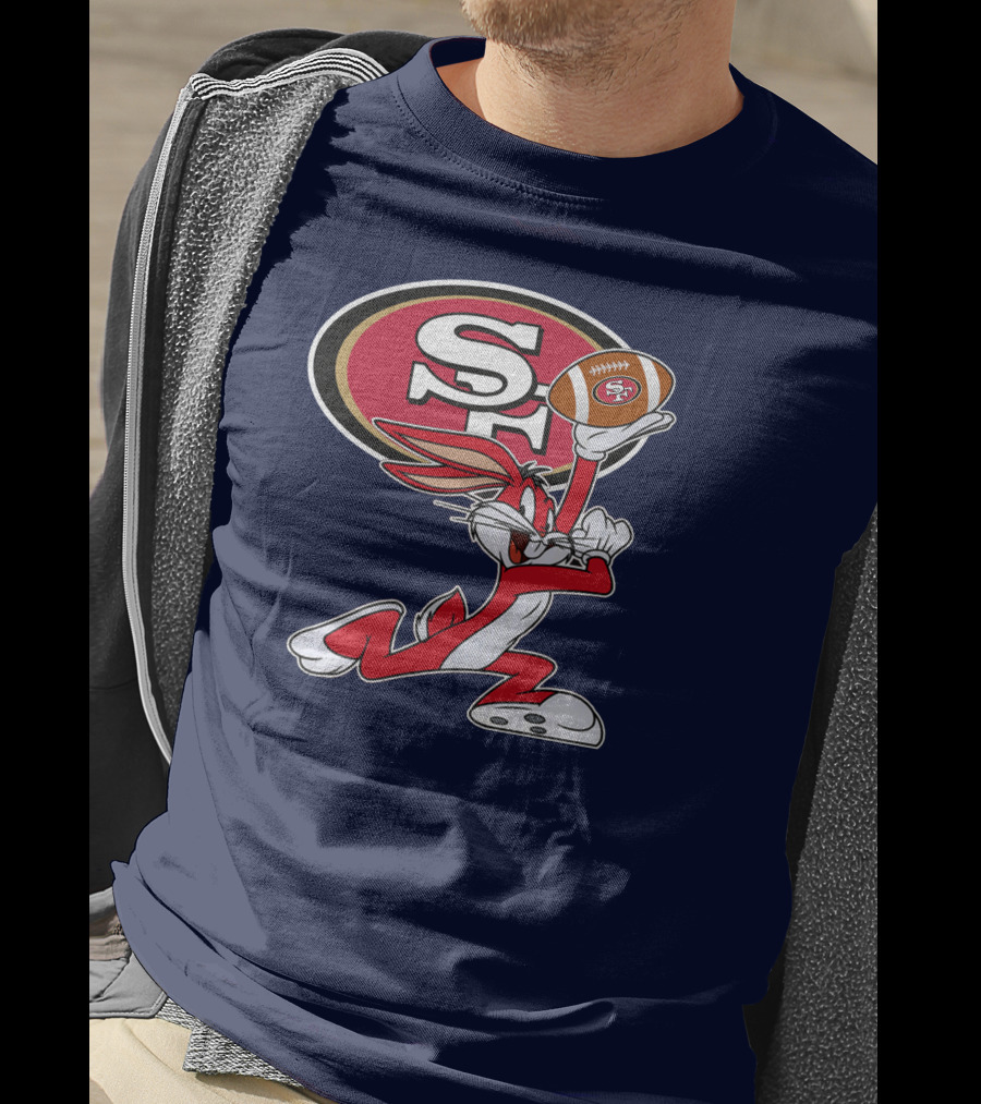 San Francisco 49ers Bugs Bunny Football T-Shirt