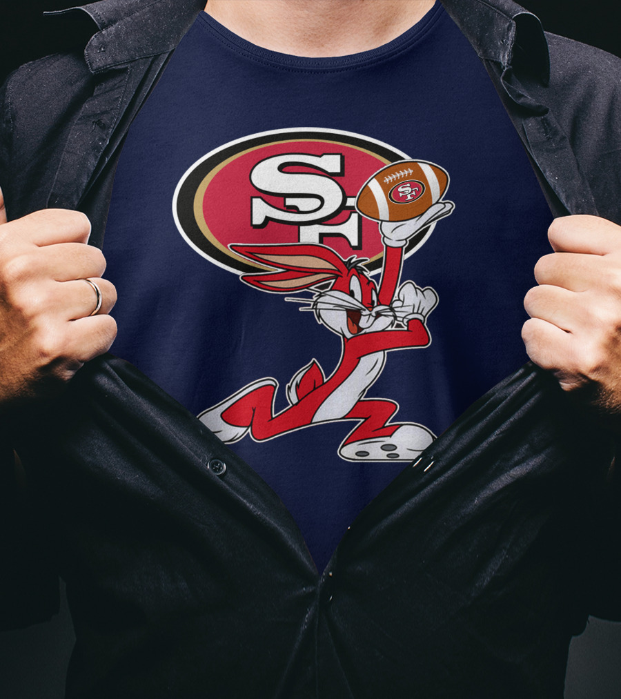 San Francisco 49ers Bugs Bunny Football T-Shirt