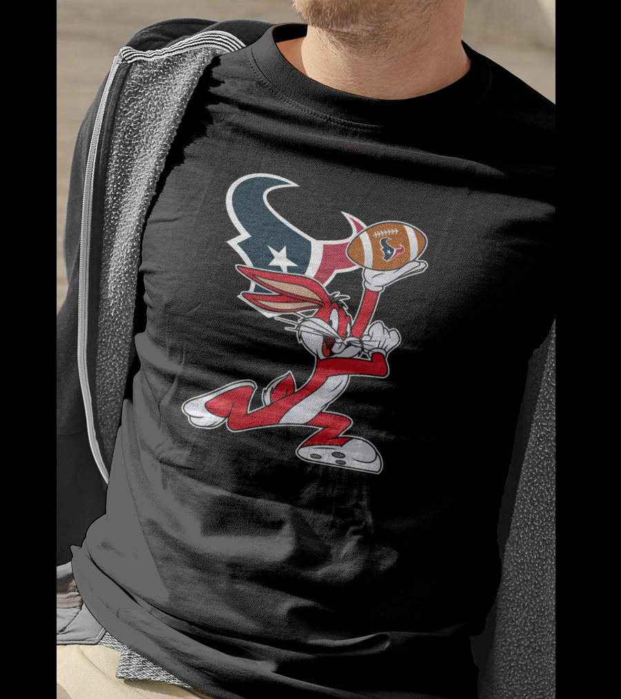 Houston Texans Bugs Bunny Chiefs Football T-Shirt