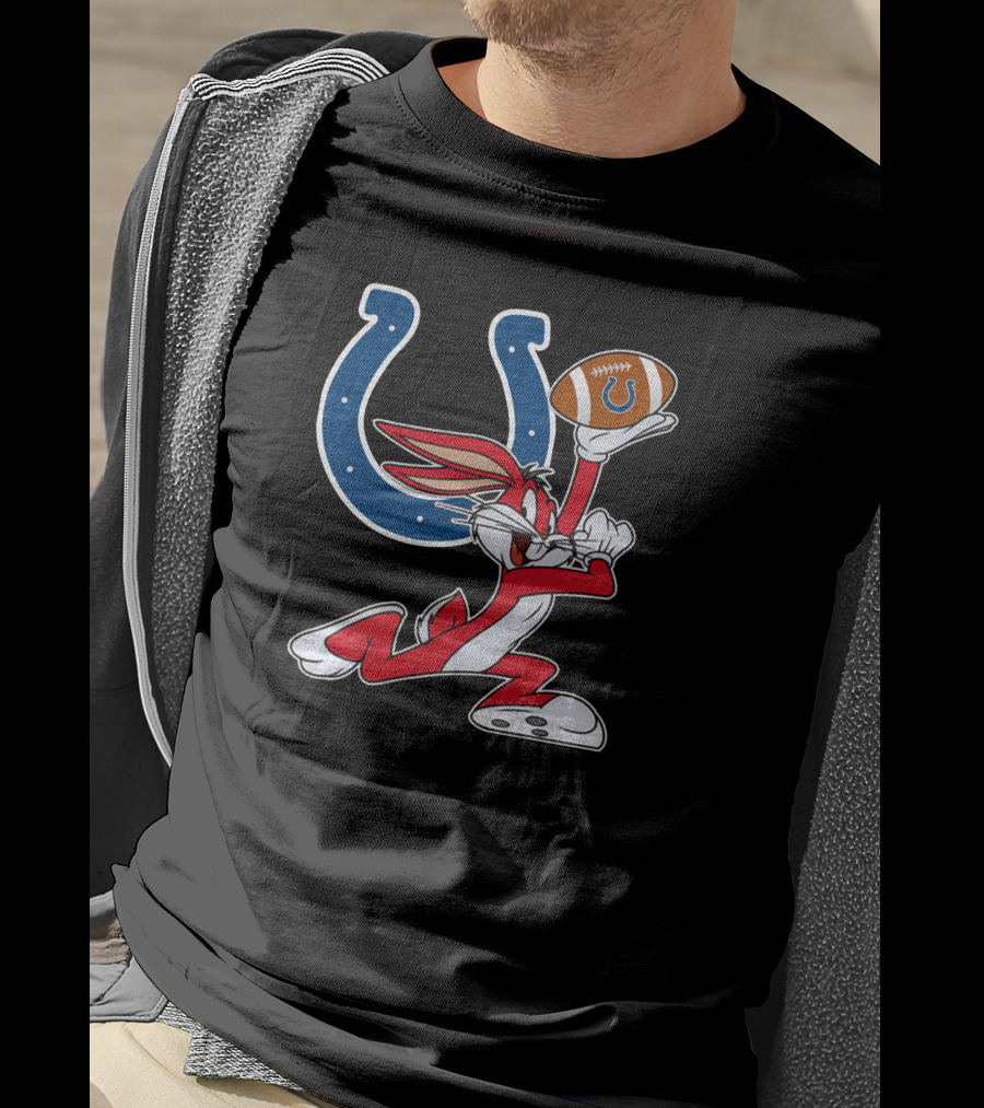 Indianapolis Colts Bugs Bunny Football T-Shirt