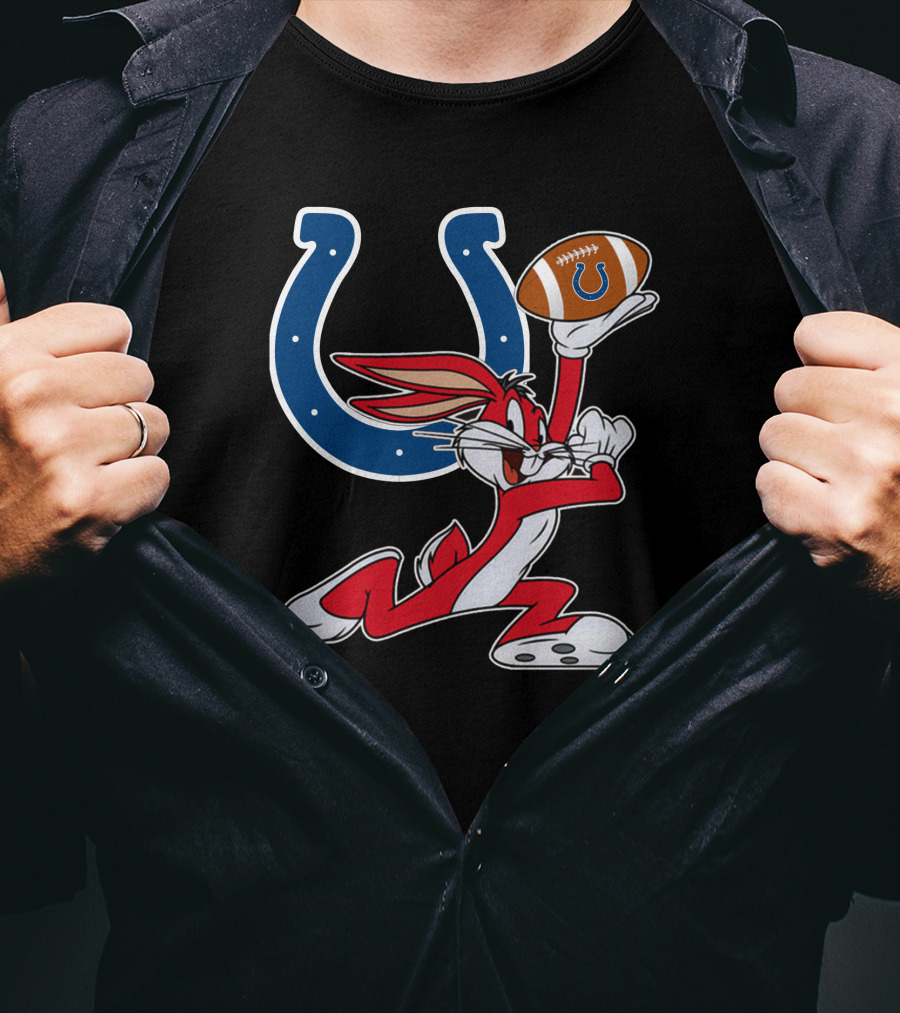 Indianapolis Colts Bugs Bunny Football T-Shirt