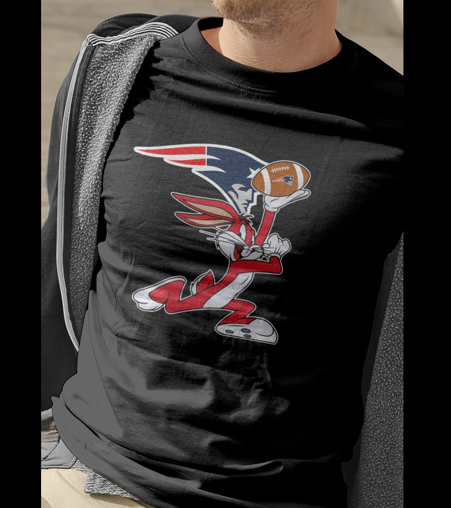 New England Patriots Bugs Bunny Chiefs T-Shirt