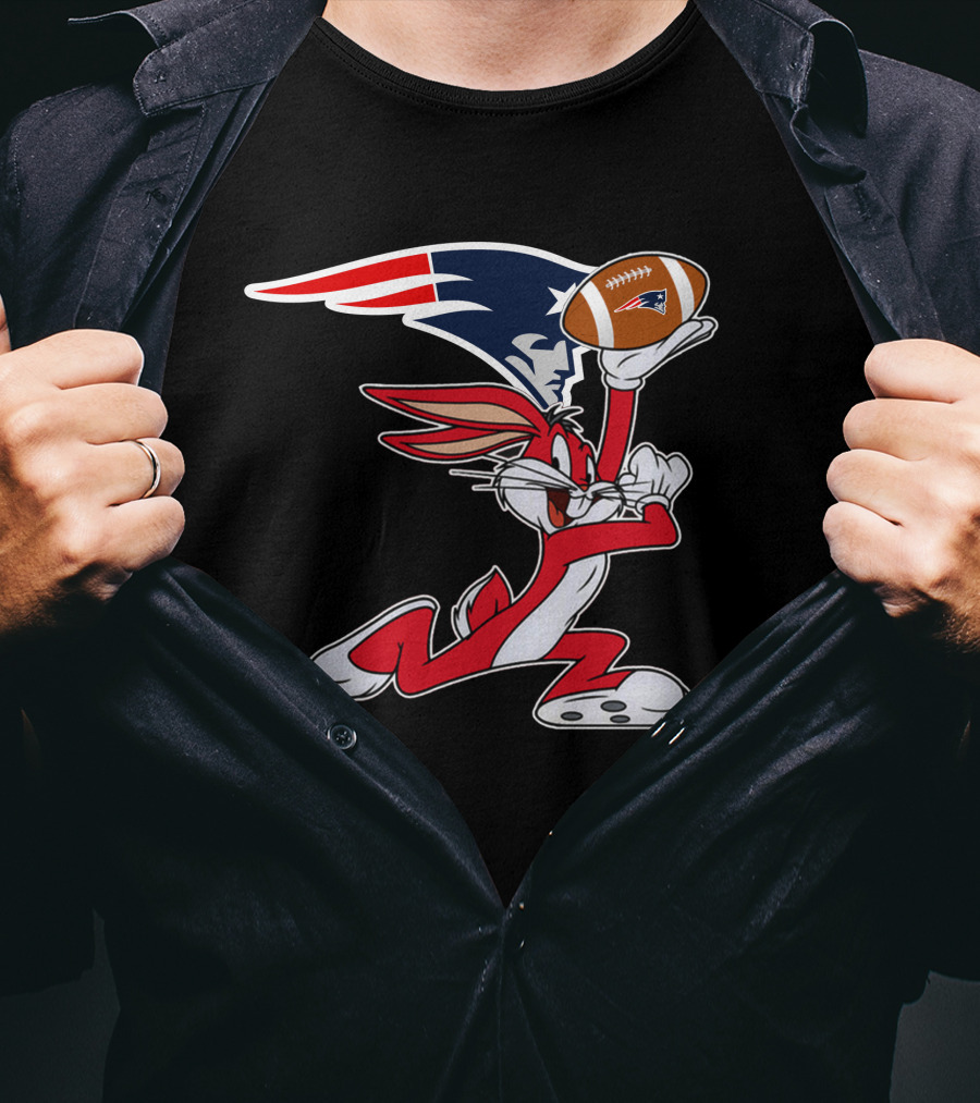 New England Patriots Bugs Bunny Chiefs T-Shirt