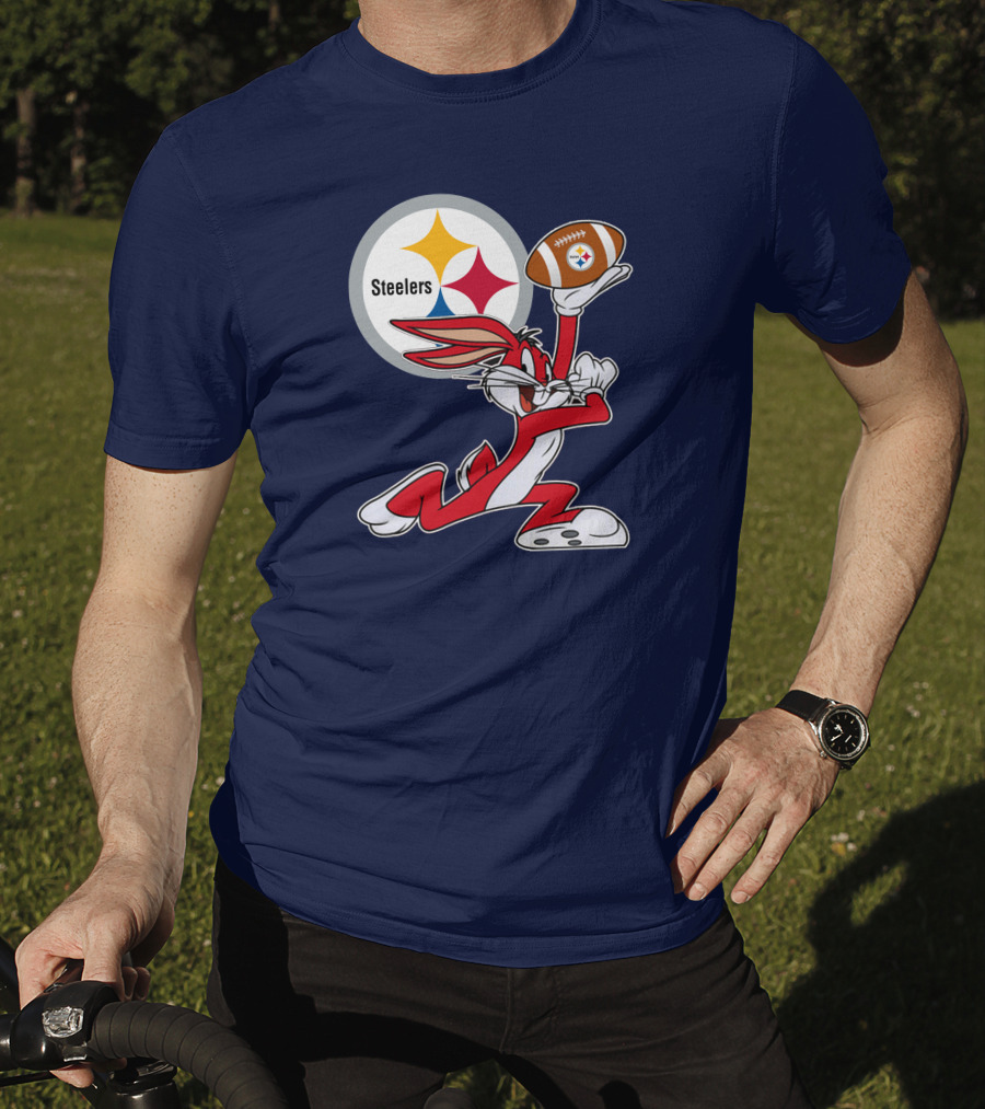 Pittsburgh Steelers Bunny Football T-Shirt