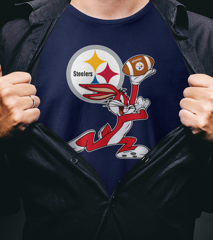 Pittsburgh Steelers Bunny Football T-Shirt