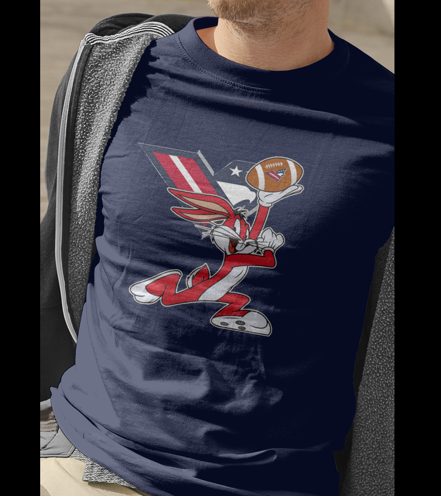Bugs Bunny Washington Valor Chiefs Football Crossover T-Shirt
