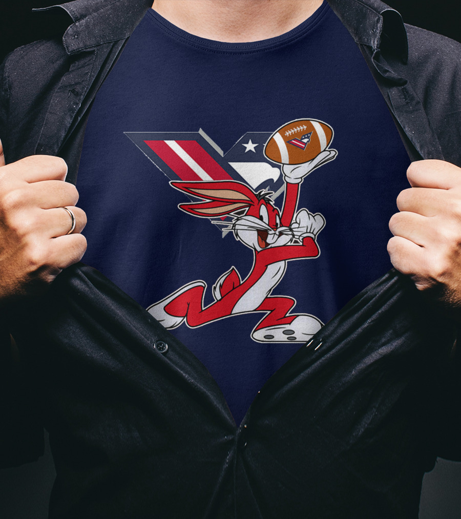Bugs Bunny Washington Valor Chiefs Football Crossover T-Shirt