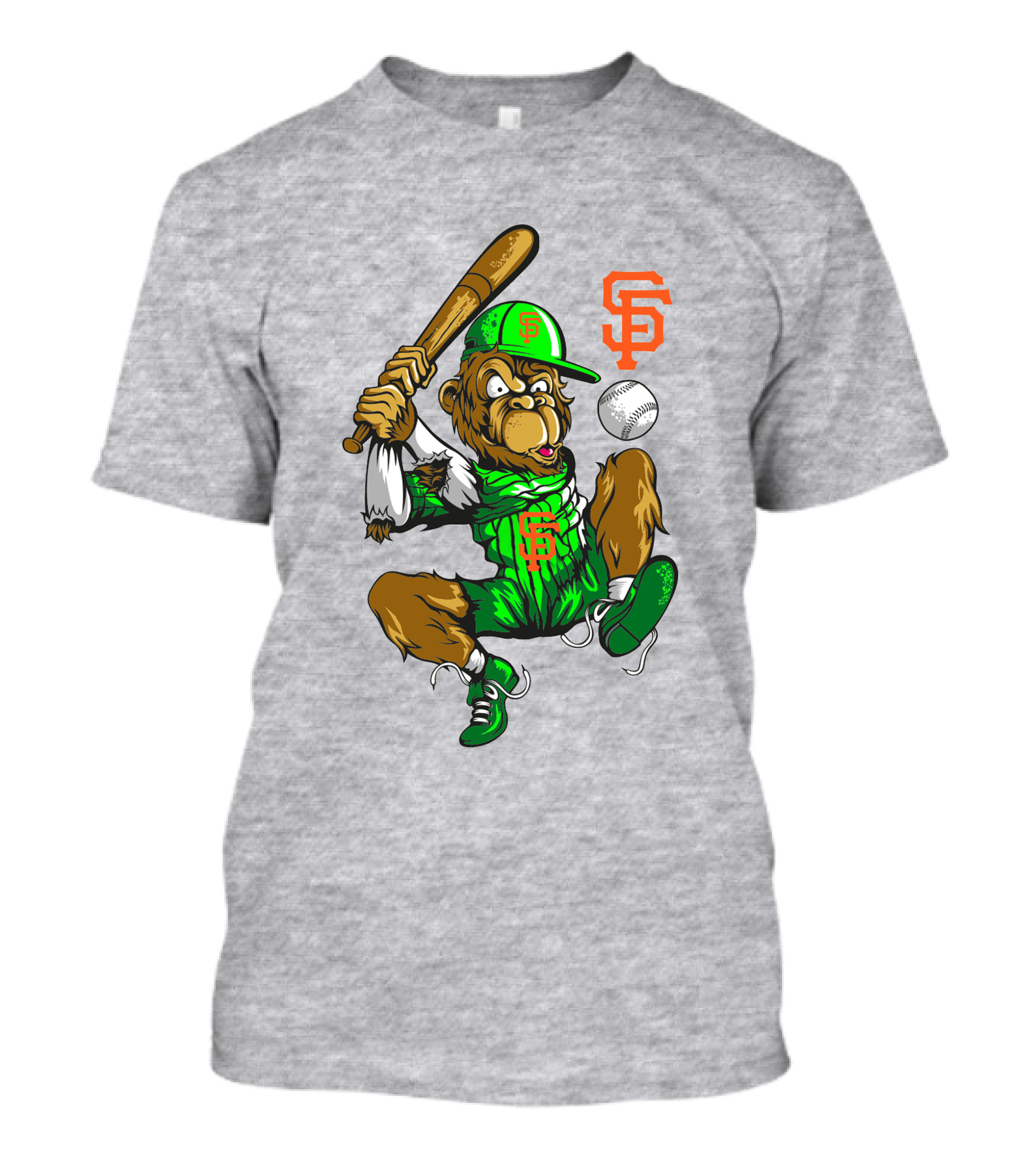 San Francisco Giants Sf Baseball Monkey Home Run T-Shirt
