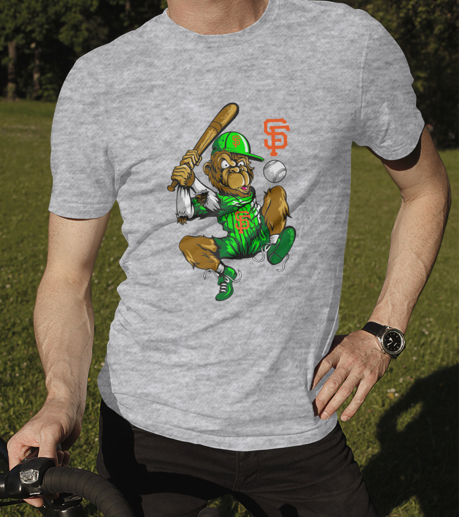San Francisco Giants Sf Baseball Monkey Home Run T-Shirt