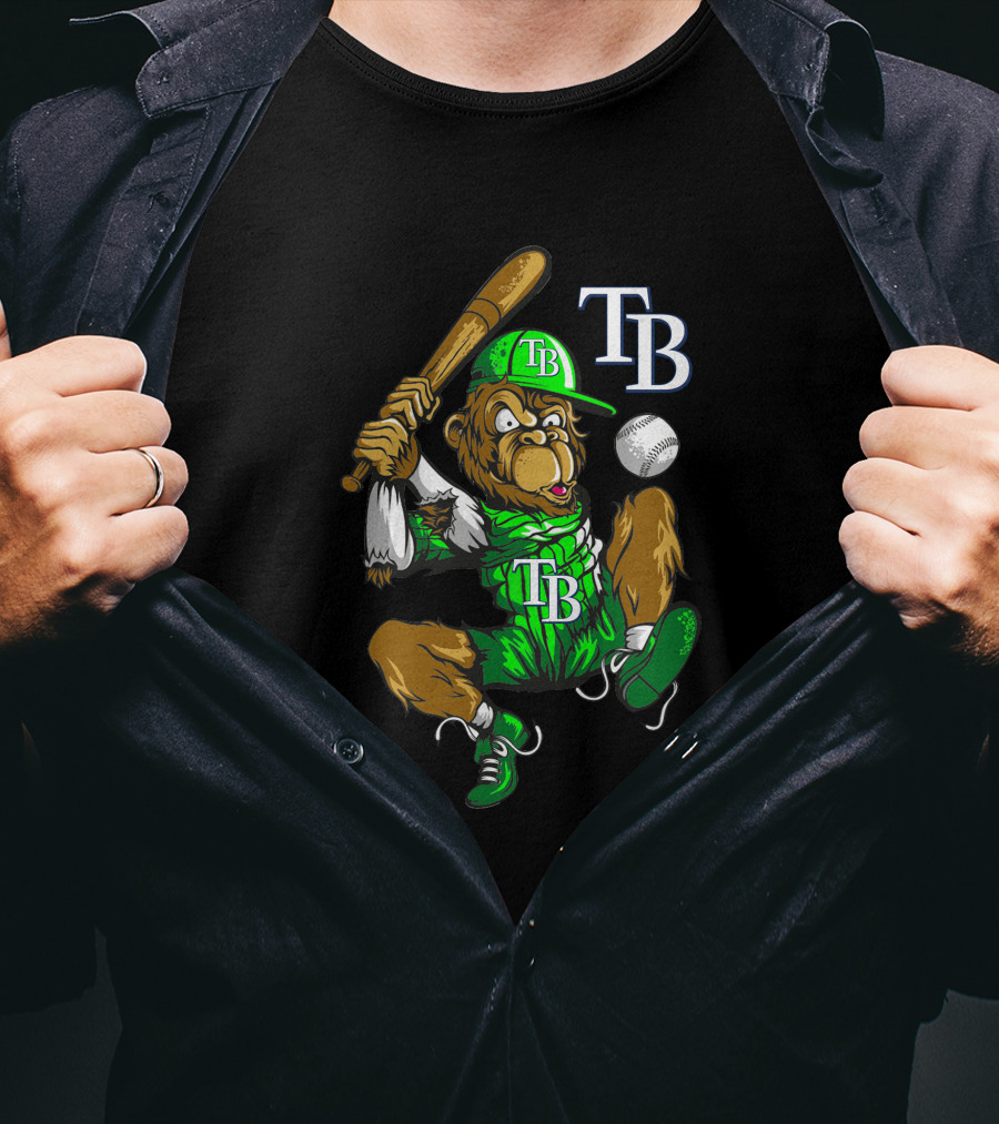 Tb Baseball Bear With Bat And Ball T-Shirt