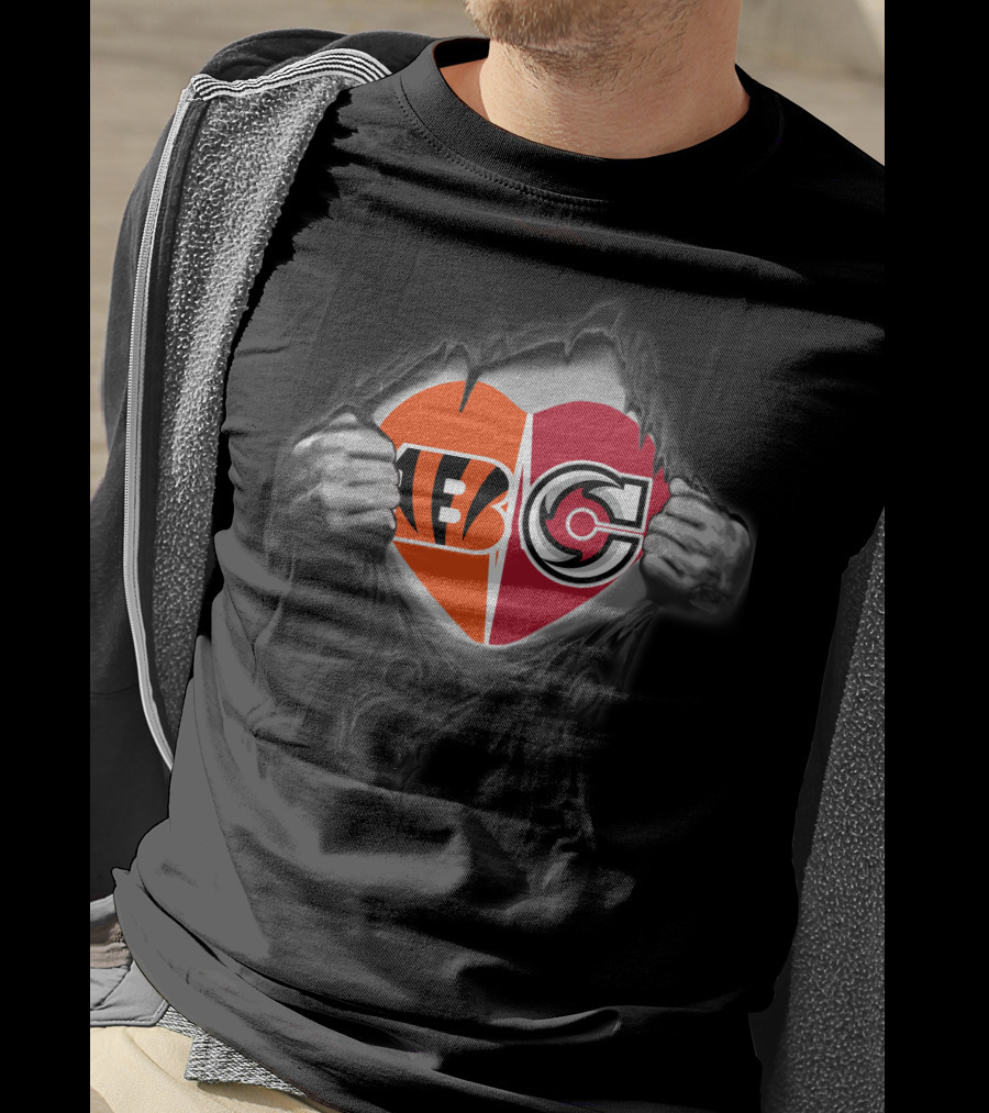 Bengals Cincinnati Cyclones Heart T-Shirt