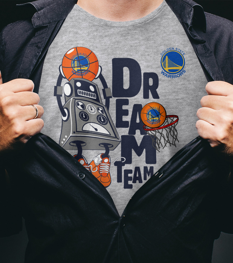 Golden State Warriors Dream Team Robot Basketball Legend T-Shirt