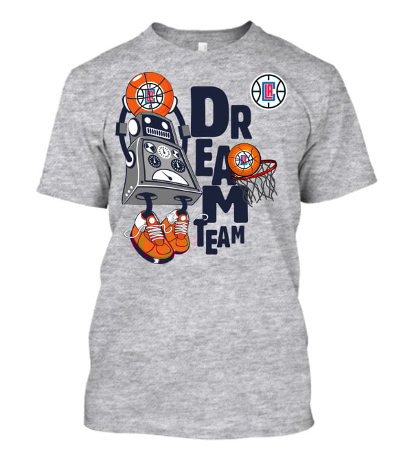 Los Angeles Clippers Dream Team Robot Basketball Fantasy T-Shirt