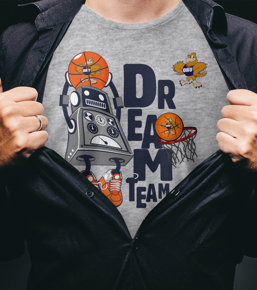 Oru Basketball Robot Mascot Dream Team T-Shirt