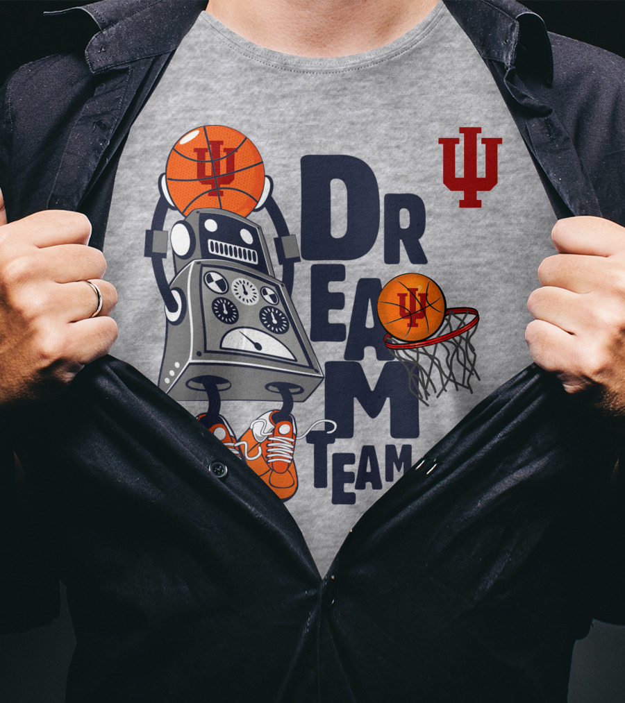 Indiana University Basketball Robot Dream Team T-Shirt