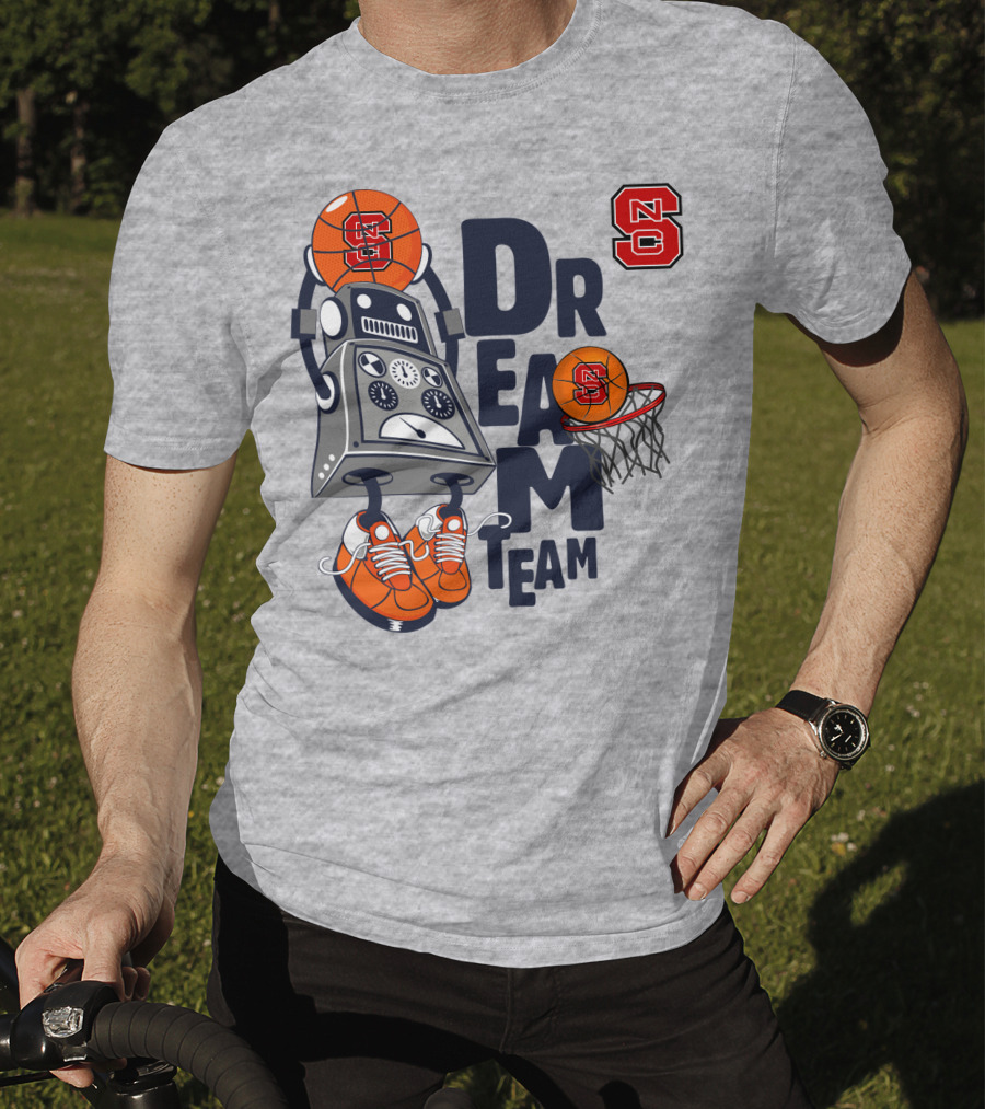 Nc State Basketball Robot Dream Team T-Shirt