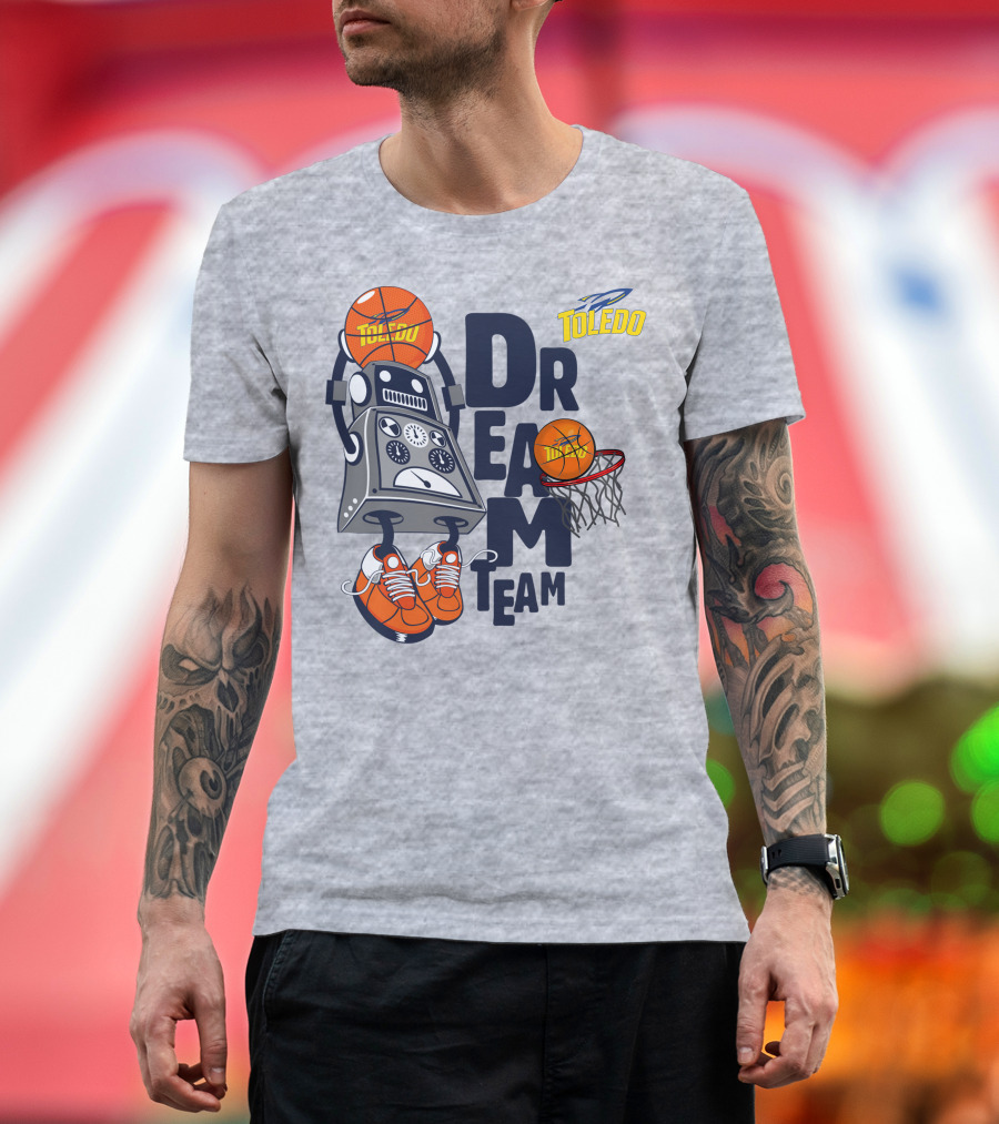 Toledo Rockets Basketball Robot Dream Team T-Shirt