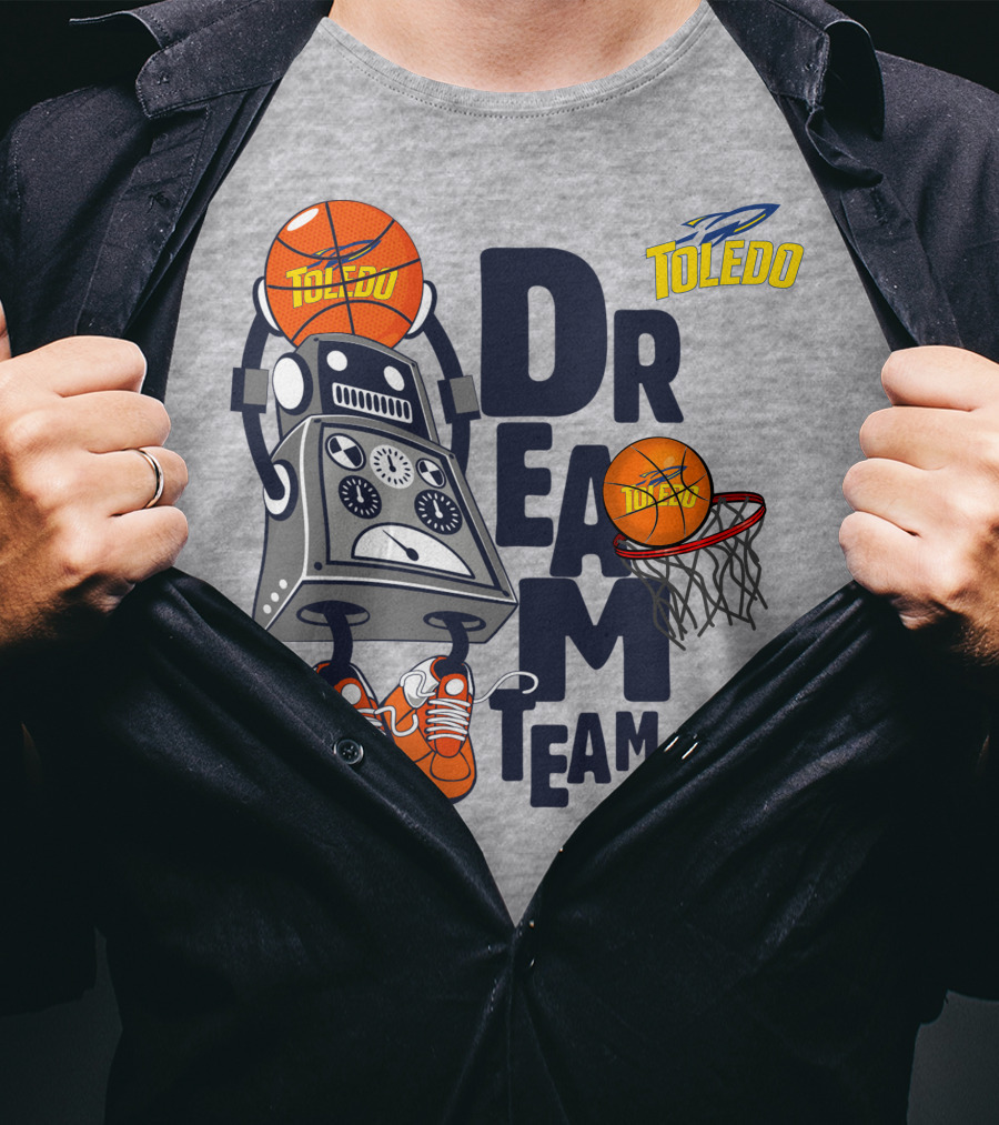 Toledo Rockets Basketball Robot Dream Team T-Shirt