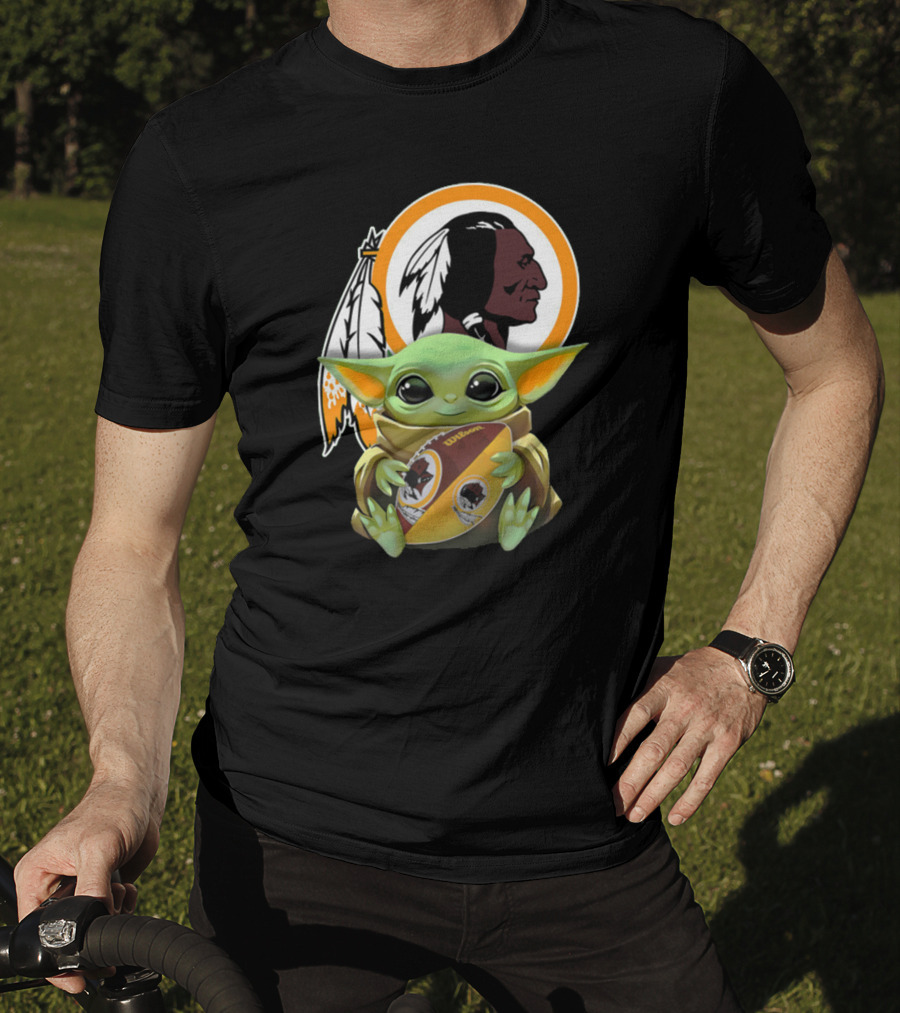 Washington Redskins Baby Yoda Football Team T-Shirt