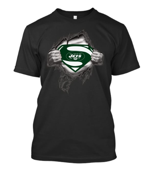 New York Jets Superman Logo Icon Burst T-Shirt