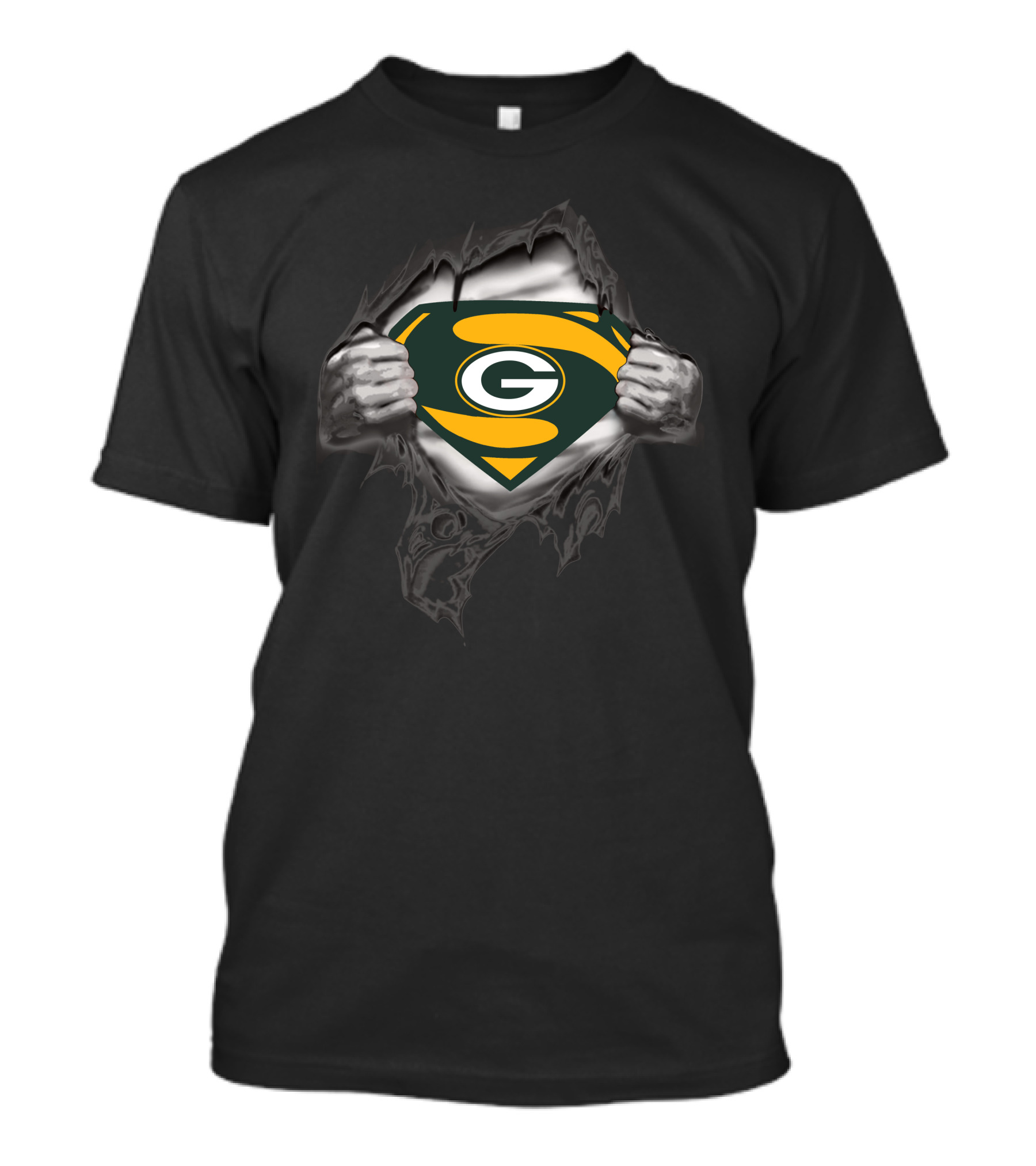 Green Bay Packers Superman Emblem Hero T-Shirt