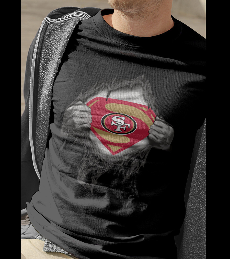 49ers Sf Superhero Logo Reveal T-Shirt