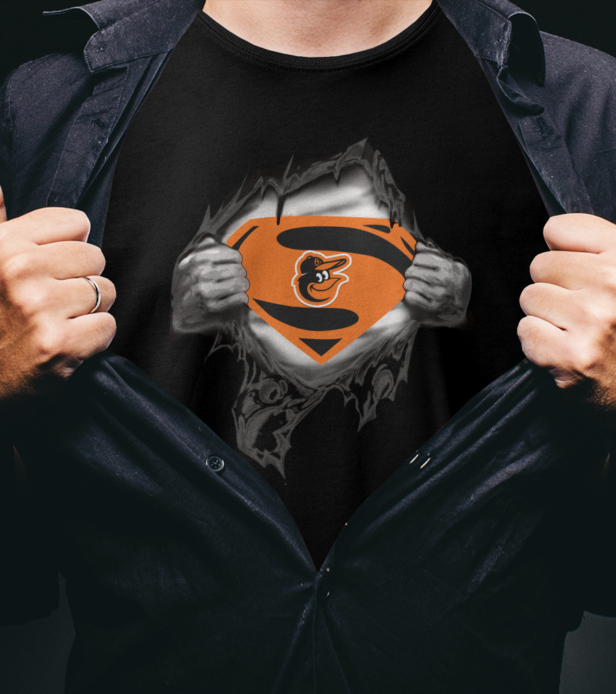 Orioles Superman Logo Baltimore Orioles T-Shirt