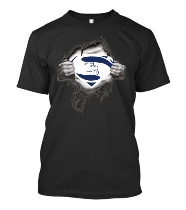 Tampa Bay Rays TB Super Man Logo Reveal T-Shirt