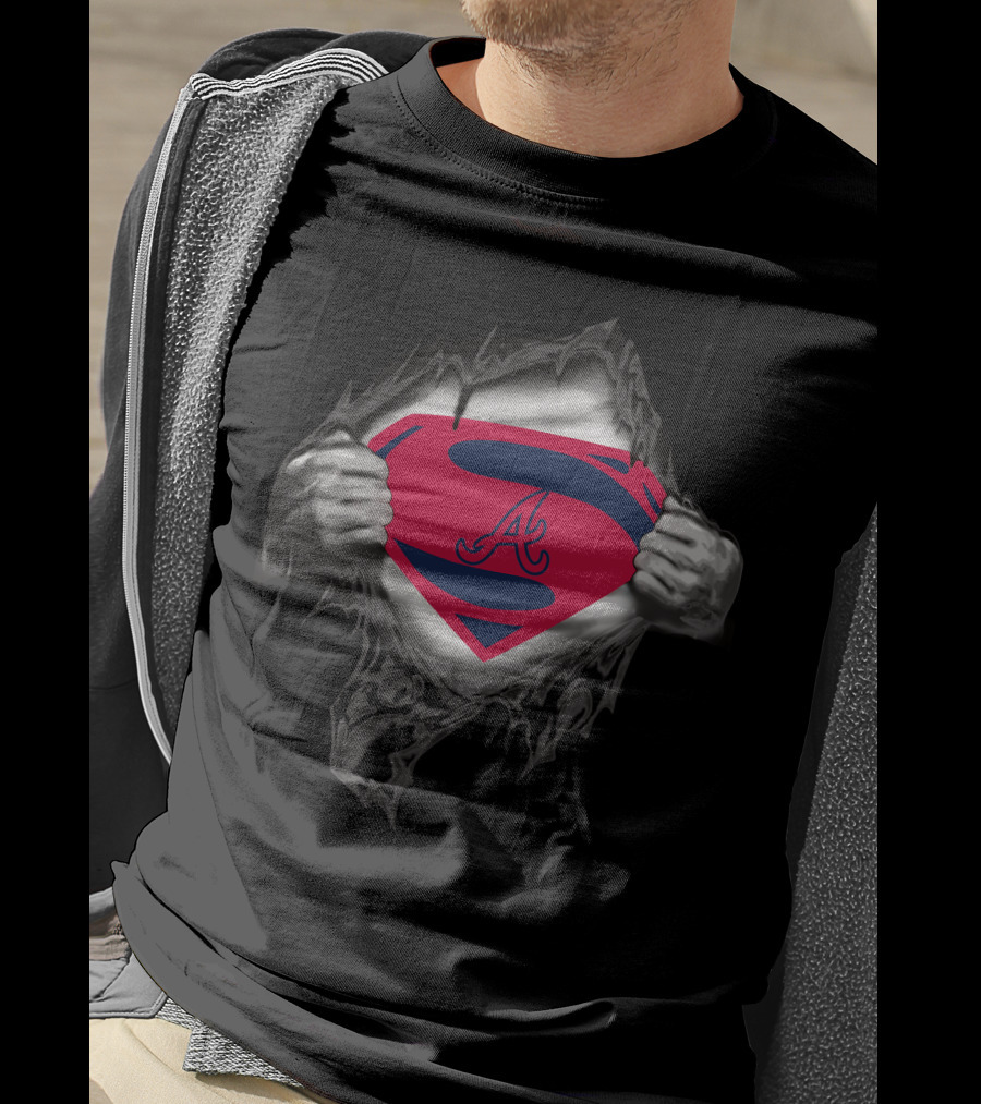 Atlanta Braves Superhero Emblem T-Shirt