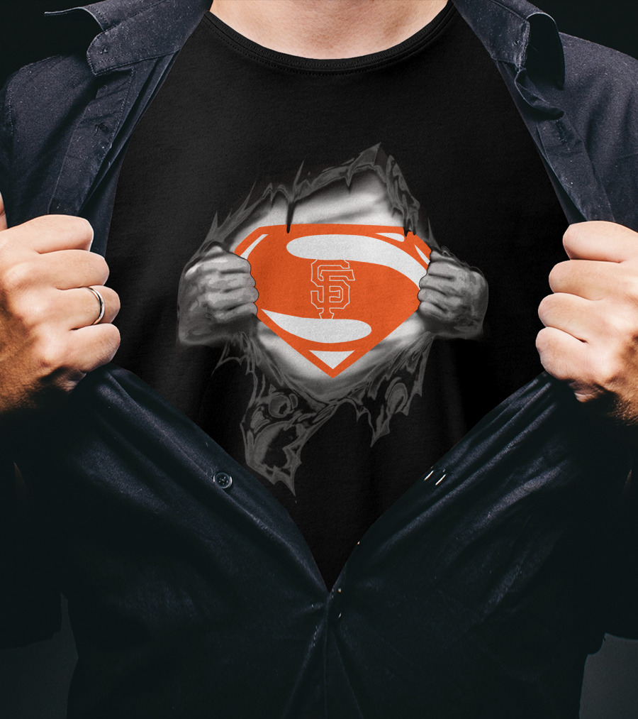 San Francisco Giants Superman Logo Emblem T-Shirt