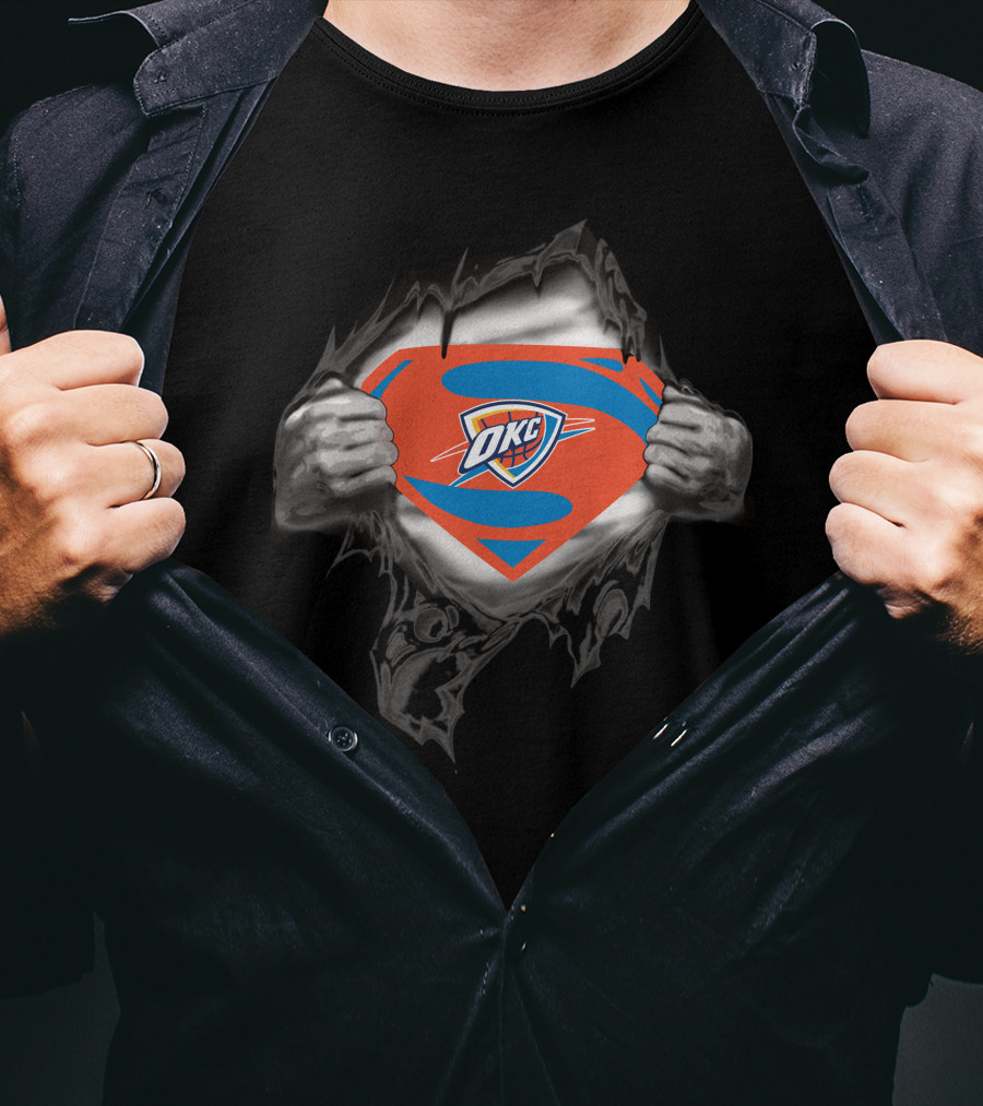 Oklahoma City Thunder OKC Superhero T-Shirt