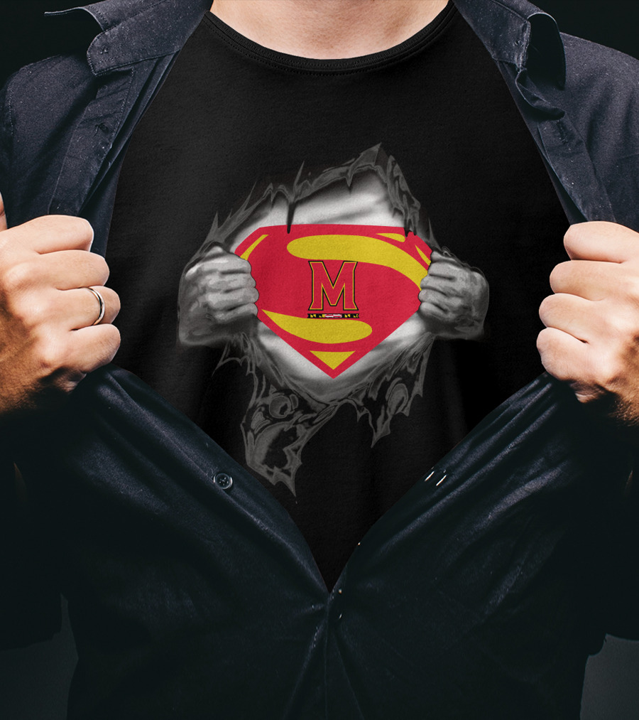 Maryland Super Man Superman Logo M T-Shirt