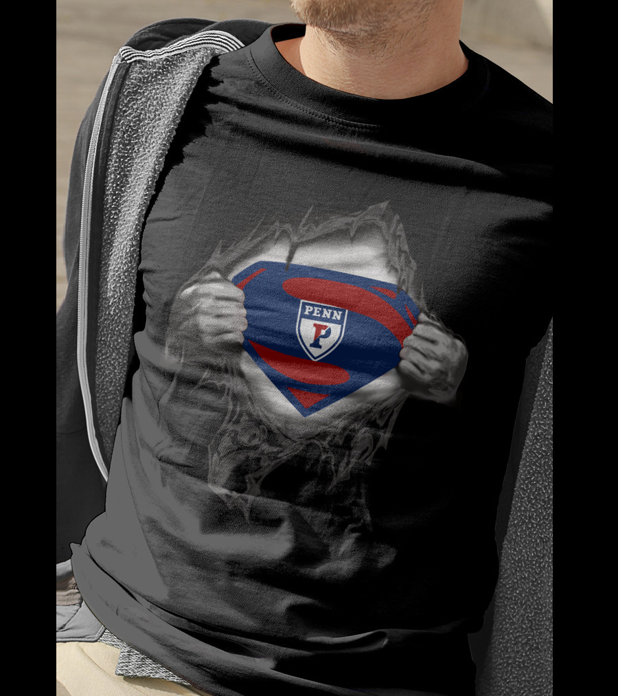 Penn Superman Logo Shield Tear T-Shirt