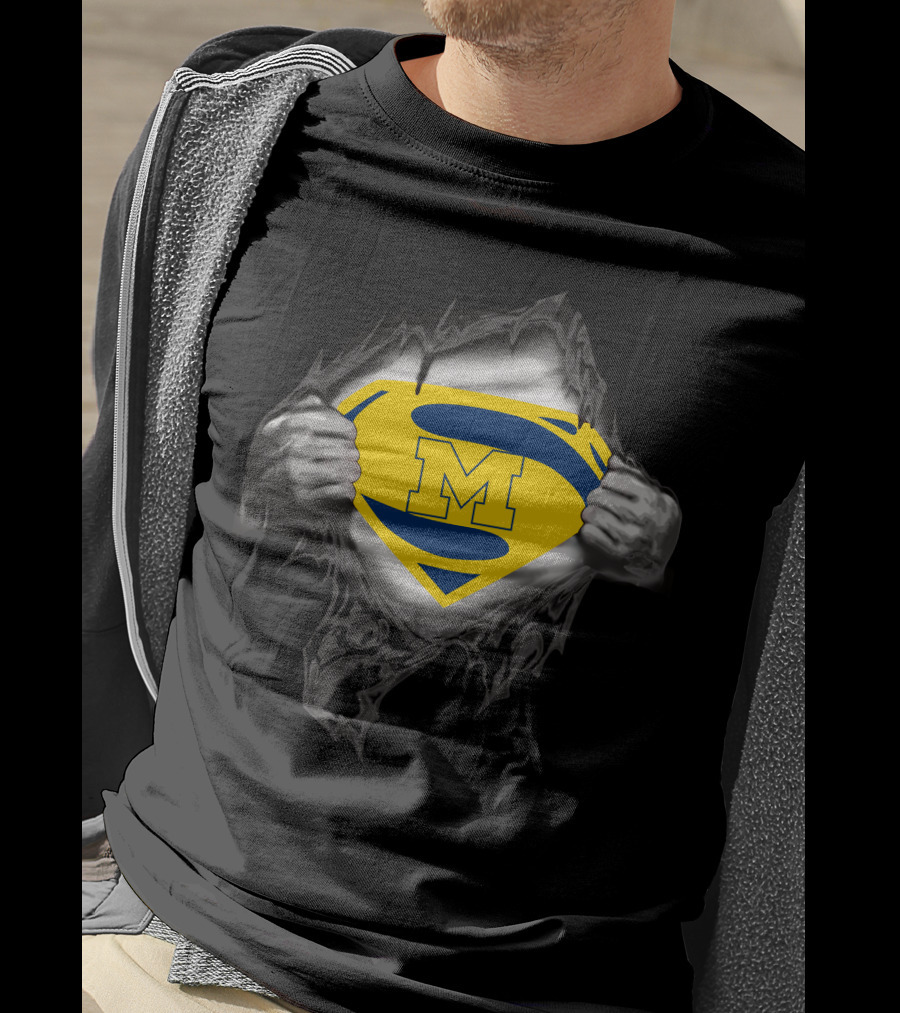 Michigan M Super Shield Comic T-Shirt