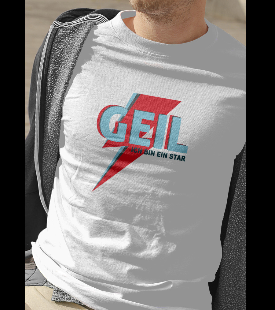 Geil Ich Bin Ein Star Lightning Bolt Style Up Your Life T-Shirt