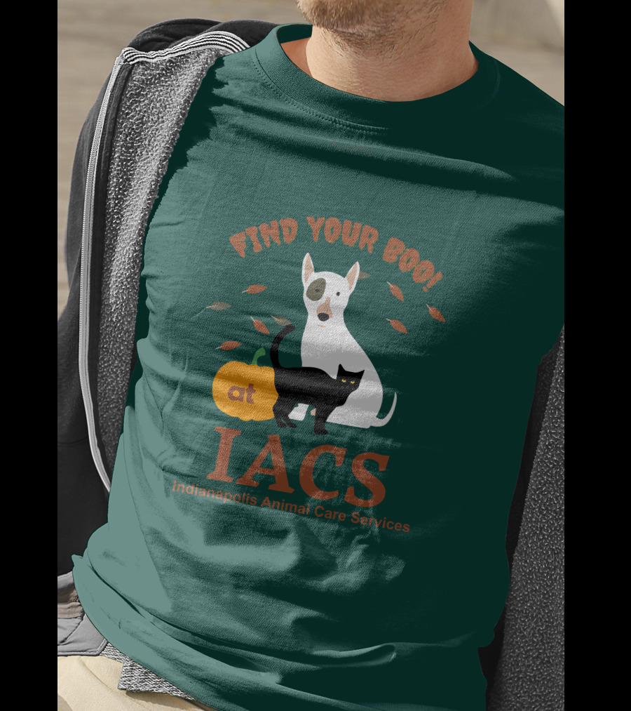 Bonfire Merch Find Your Boo At IACS Indianapolis Animal Care Services T-Shirt